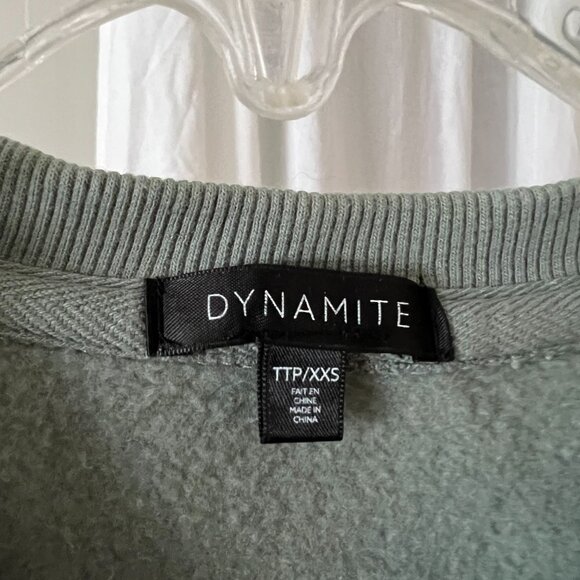 Dynamite Sage Green Sweatshirt (NWOT) - Picture 2 of 2